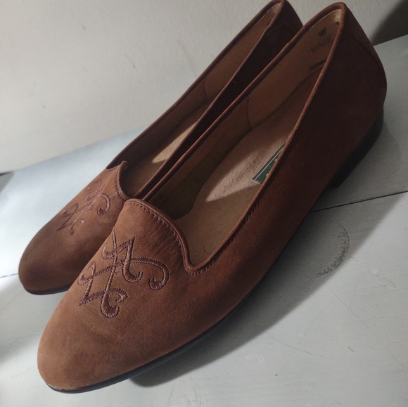 Rockport Womens Suede Brown Slip on Dress Shoe Flats Size 6.5 - Picture 6 of 13